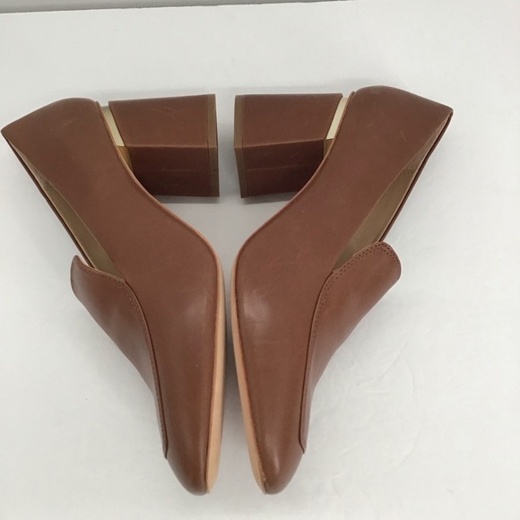 Antonio Melani Azelyn Leather Block Heel Shoe Career Bus Casual NWOT Size 9.5 - Picture 7 of 11